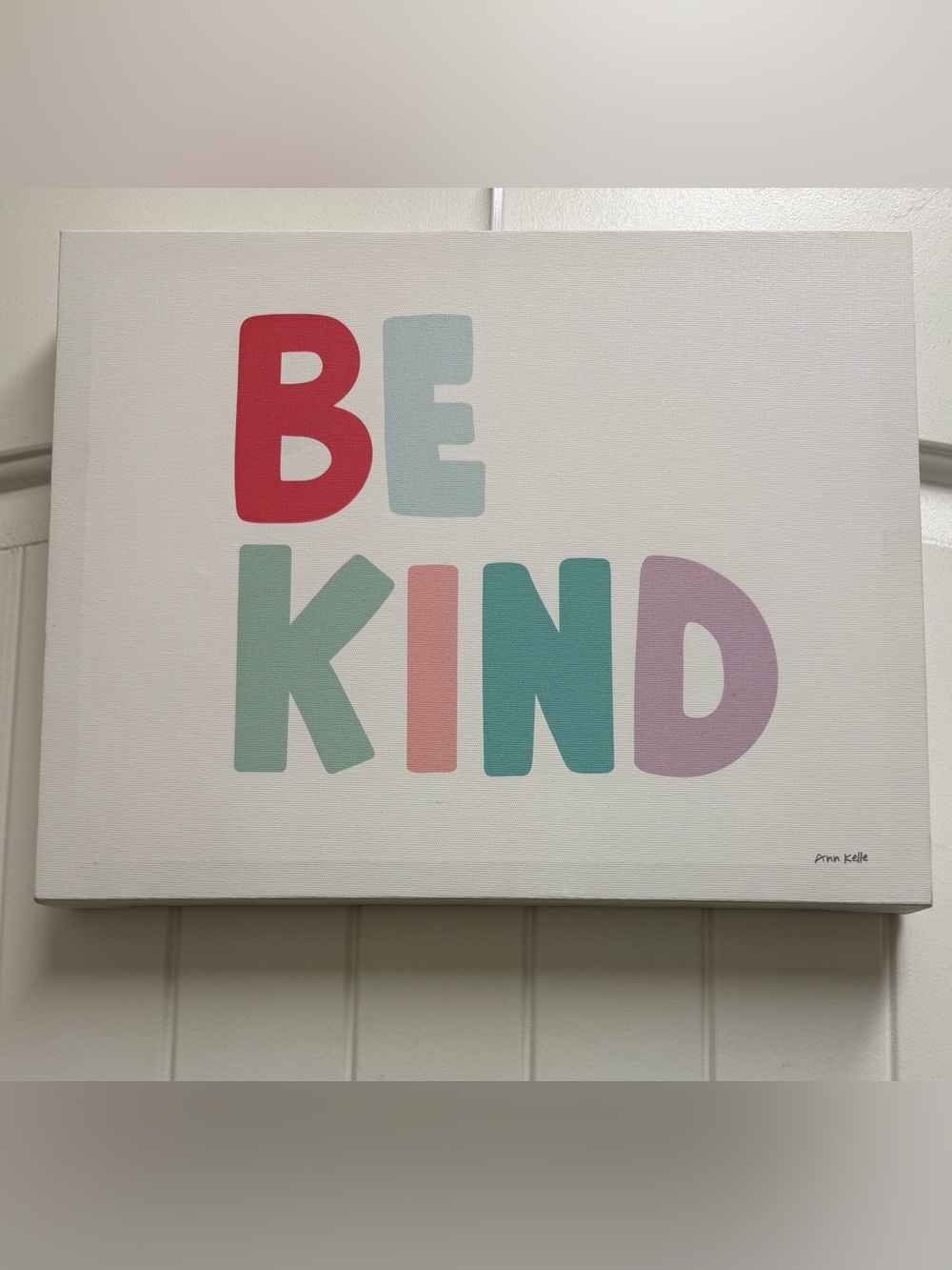 Be Kind Colorblock Wall Art